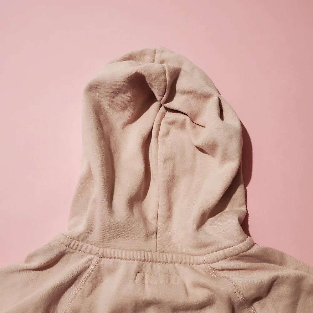 Areopostale Pastel Blush Pink Sequin Logo Hoodie - Picture 5 of 6